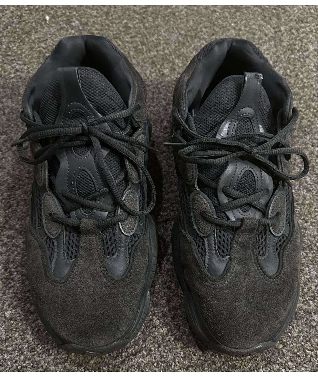 ADIDAS YEEZY Серые замшевые низкие кроссовки / кеды, фото 2
