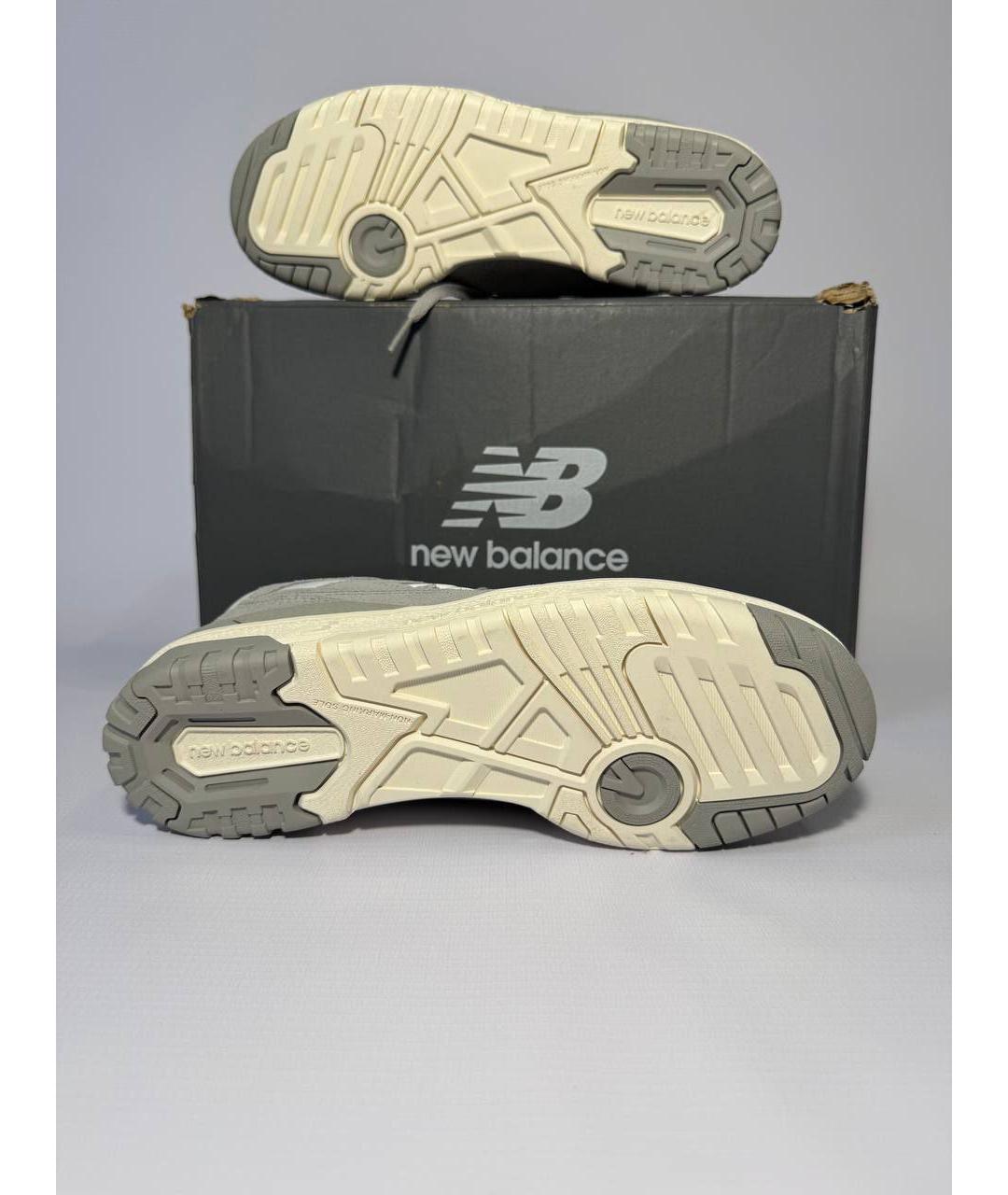 NEW BALANCE Серые замшевые низкие кроссовки / кеды, фото 2