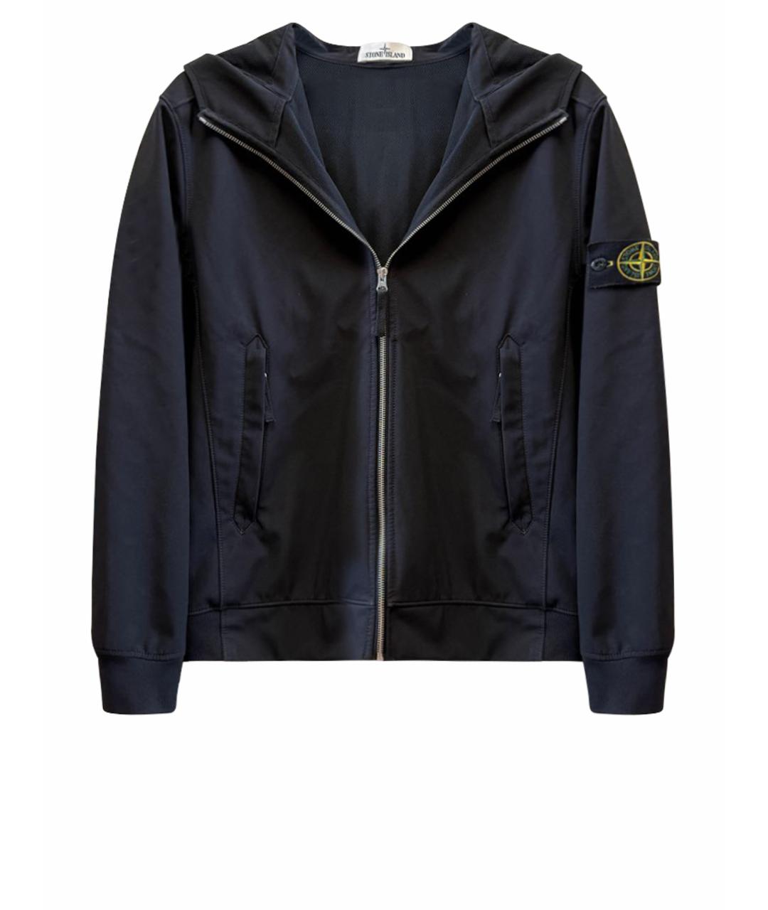 STONE ISLAND Черная полиэстеровая куртка, фото 1