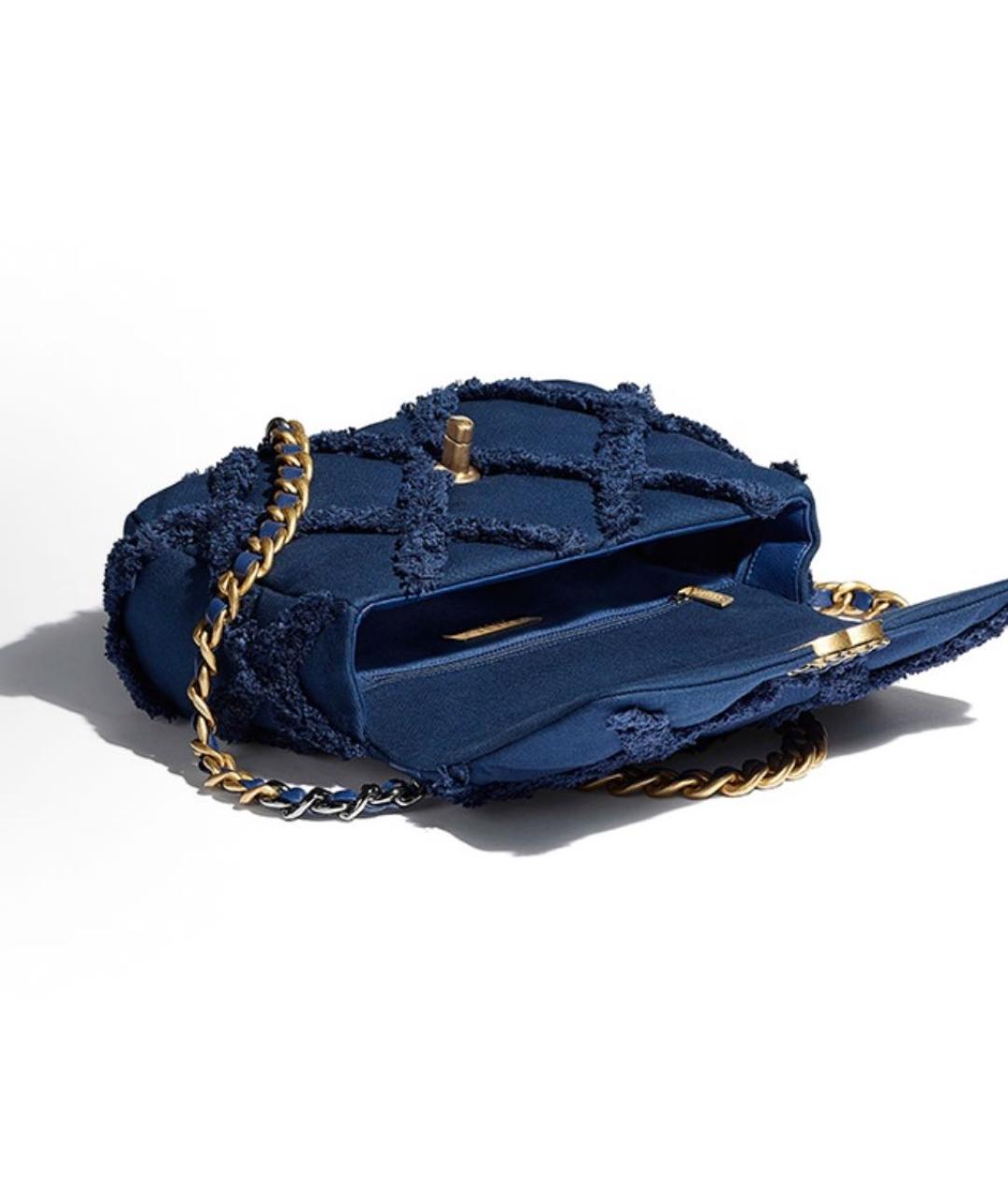 CHANEL Темно-синяя сумка через плечо, фото 3