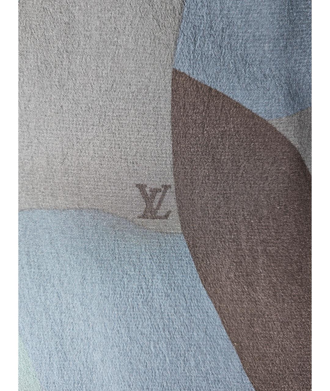 LOUIS VUITTON Синяя шерстяная футболка, фото 4