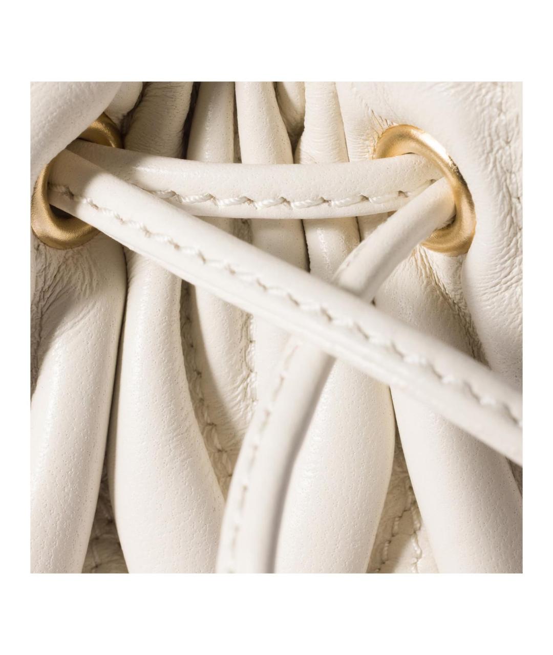 MIU MIU Белая кожаная сумка через плечо, фото 5