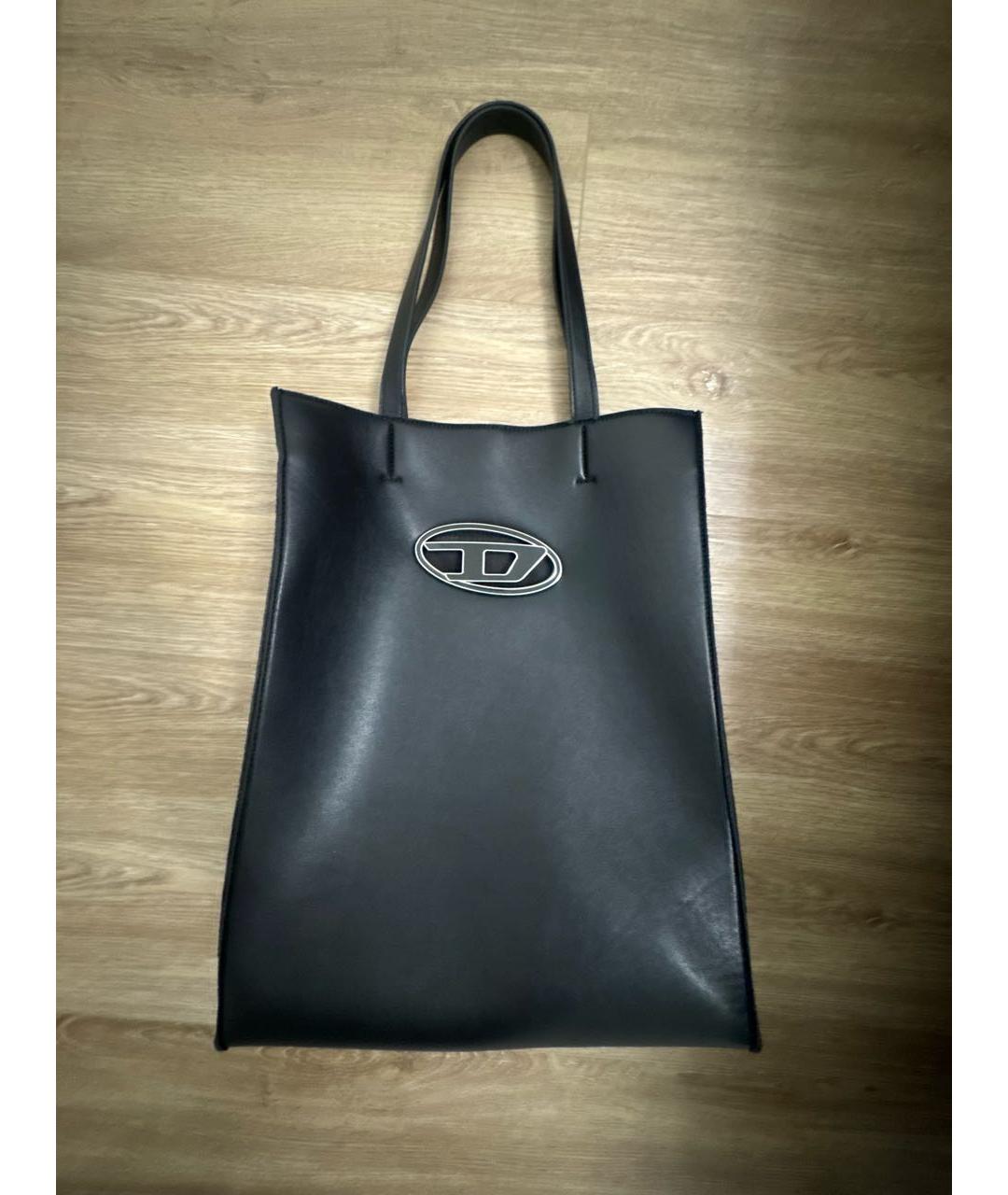 DIESEL Черная сумка тоут из искусственной кожи, фото 8