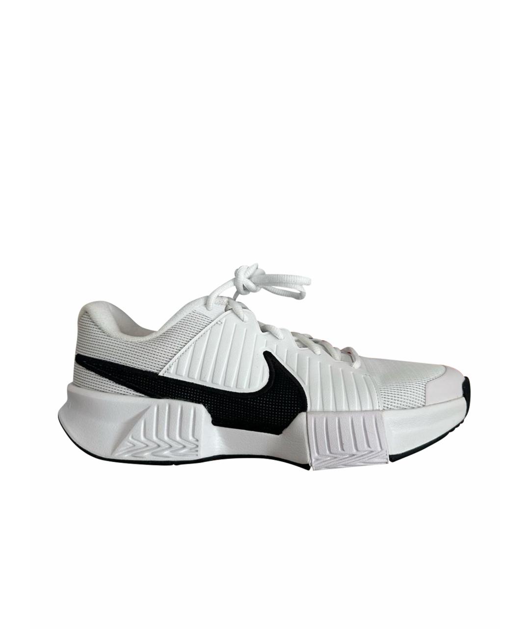 NIKE Белые текстильные кроссовки, фото 1