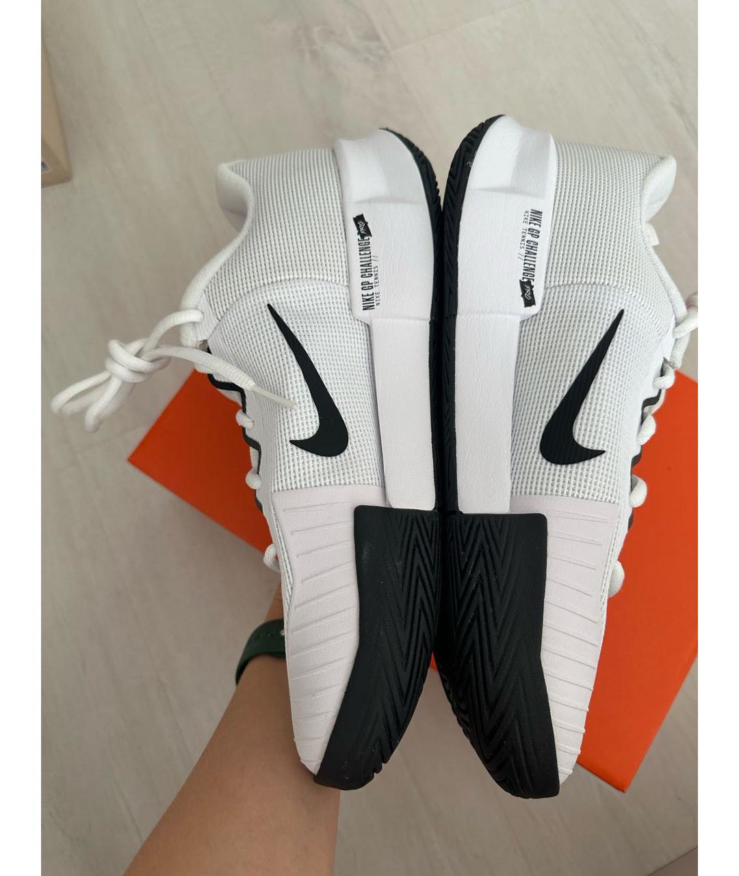 NIKE Белые текстильные кроссовки, фото 3