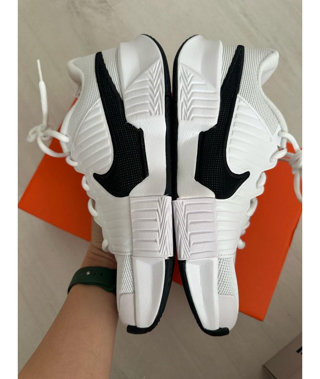NIKE Белые текстильные кроссовки, фото 4