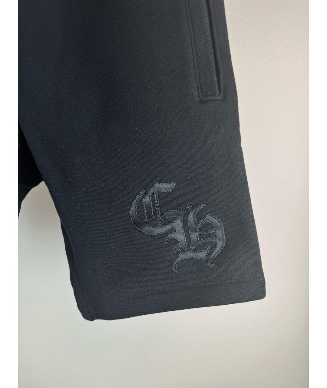 CHROME HEARTS Черные хлопковые шорты, фото 4
