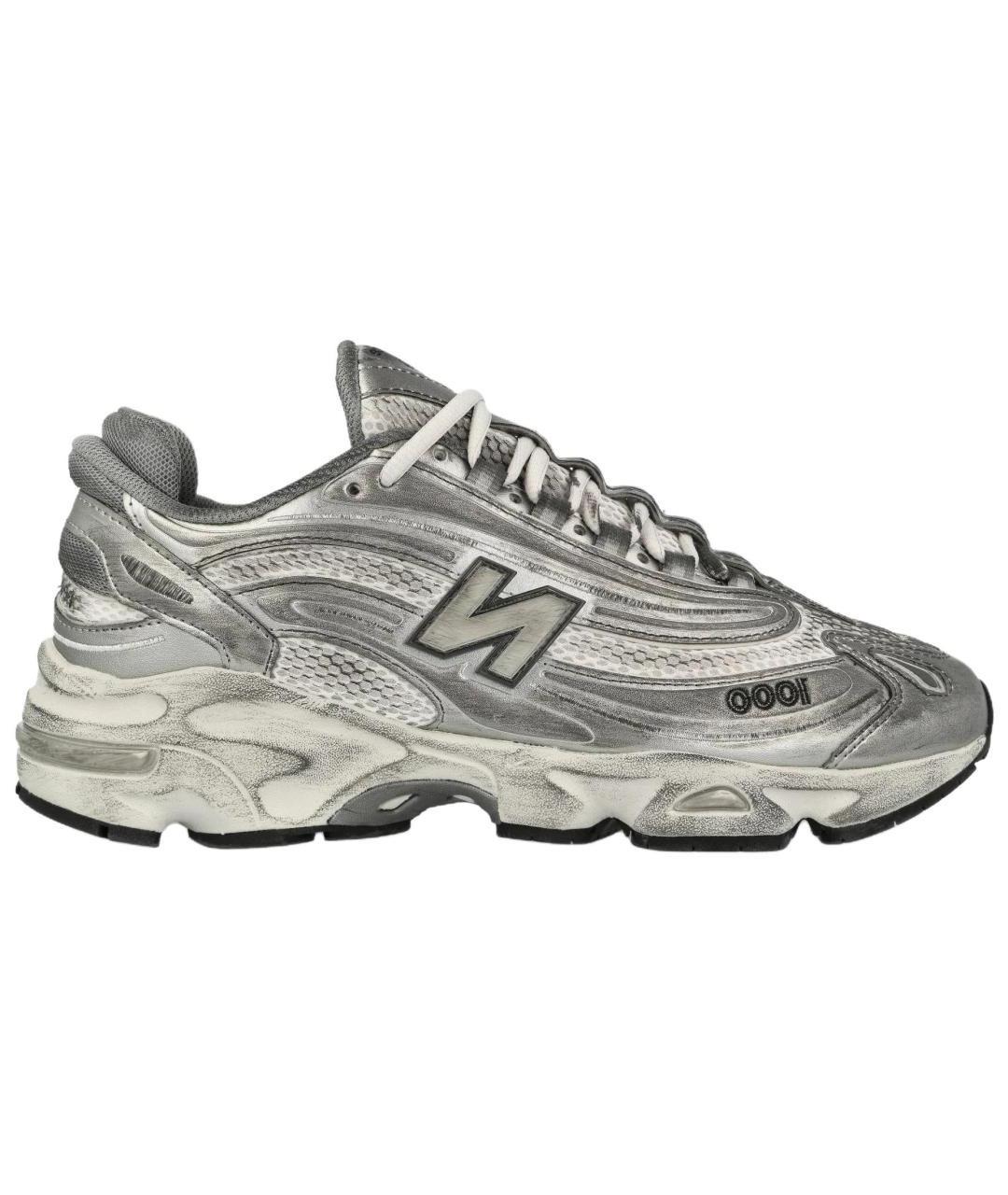 NEW BALANCE Серебряные низкие кроссовки / кеды, фото 1