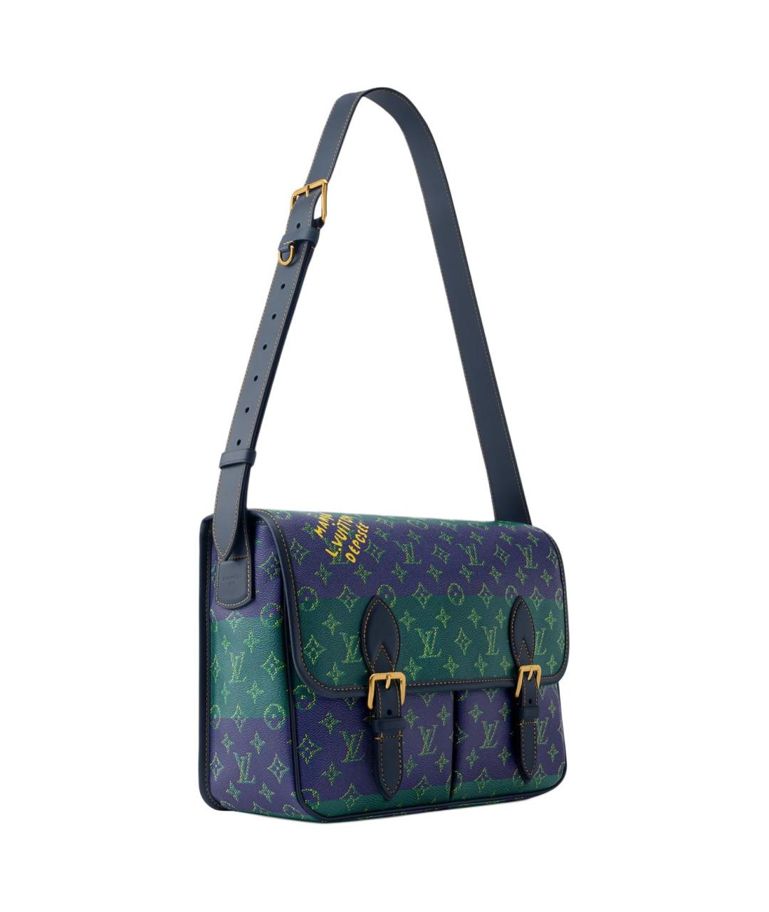 LOUIS VUITTON Синяя сумка на плечо, фото 2