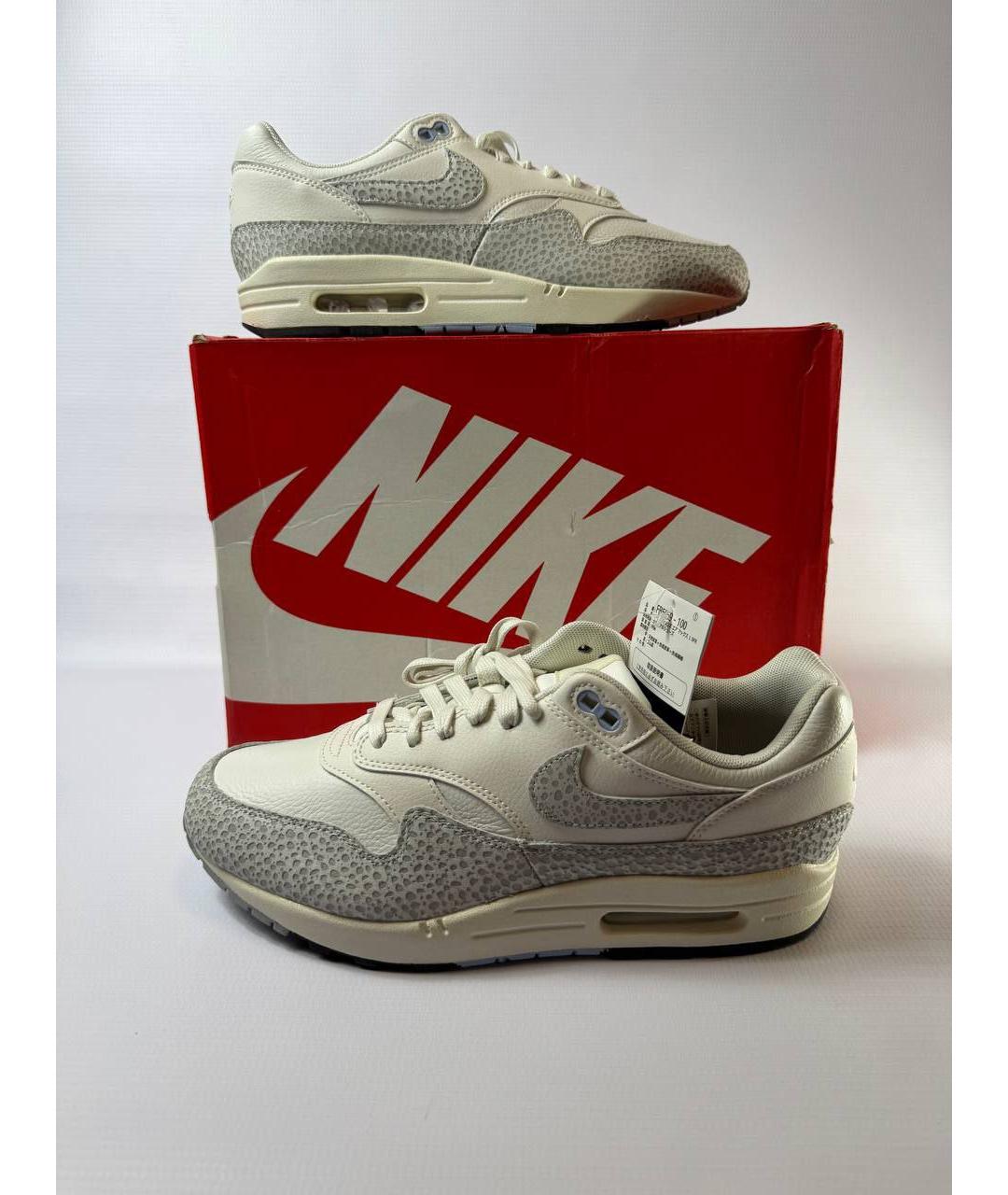 NIKE Белые кожаные низкие кроссовки / кеды, фото 5