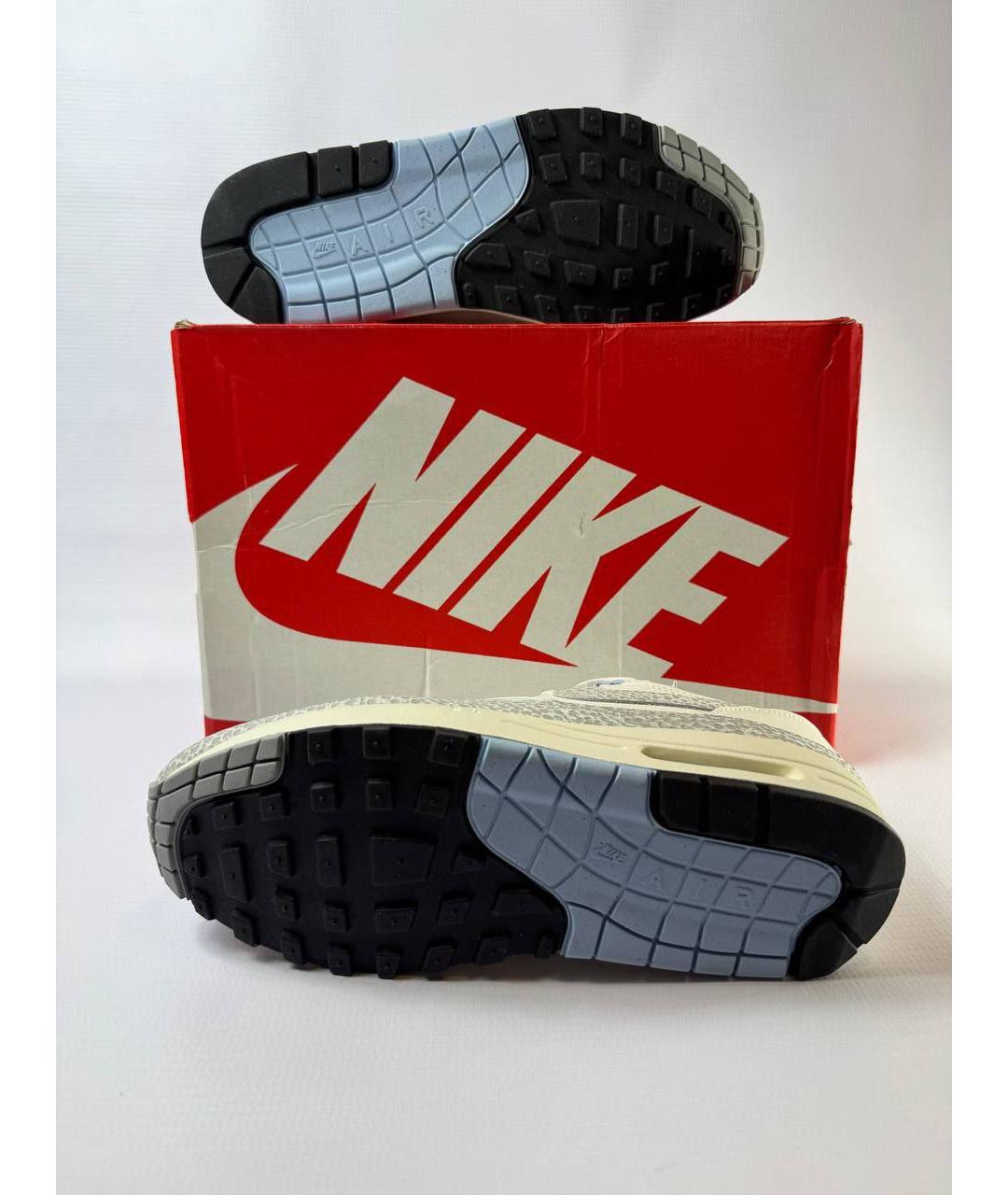 NIKE Белые кожаные низкие кроссовки / кеды, фото 2