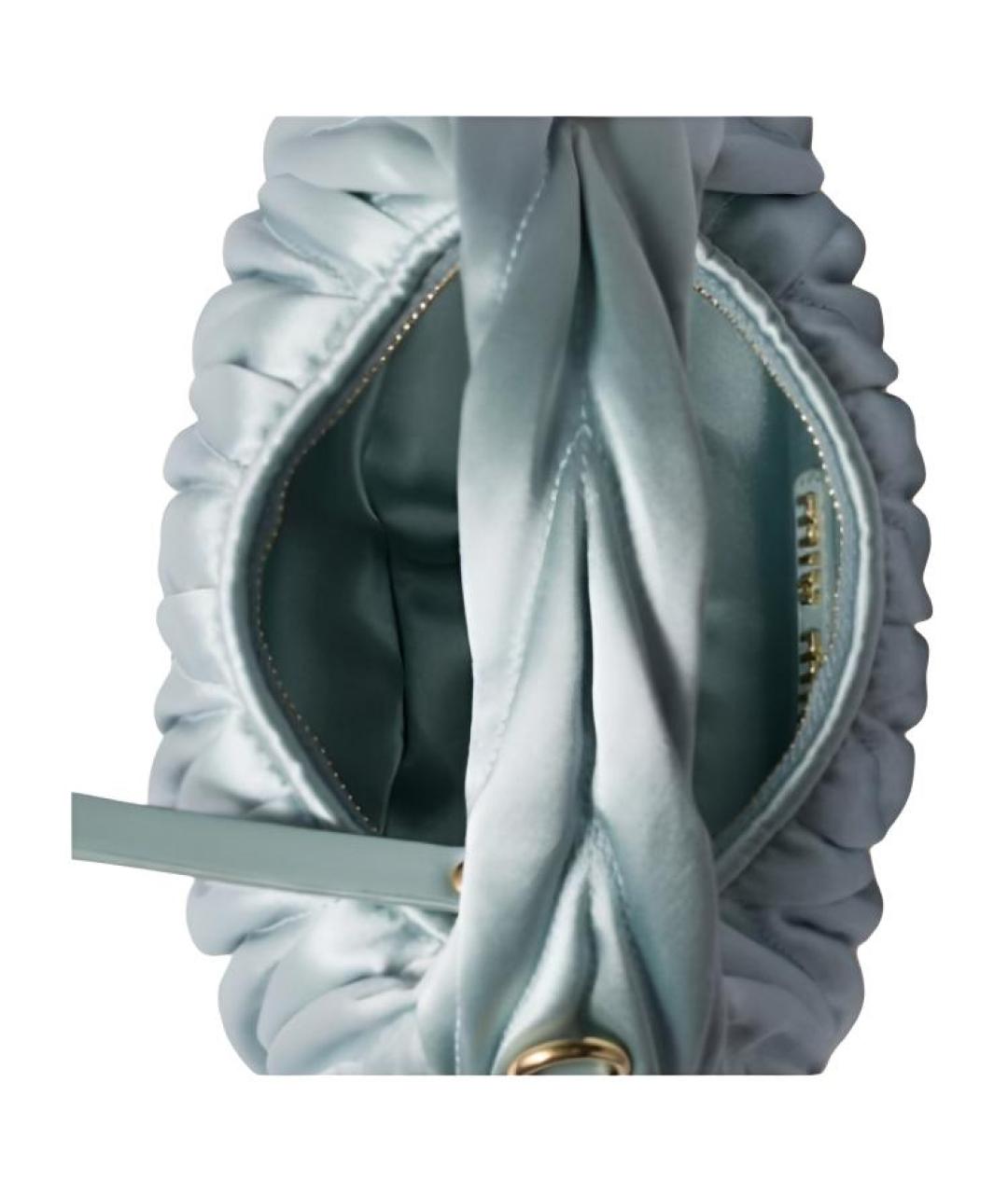 MIU MIU Голубая сумка через плечо, фото 4