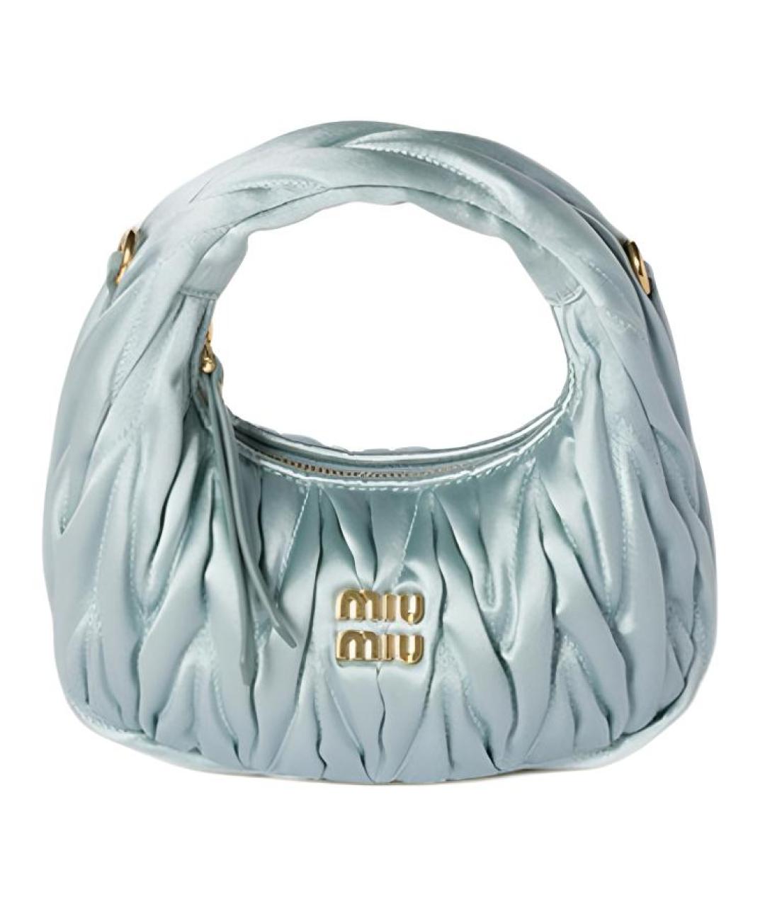 MIU MIU Голубая сумка через плечо, фото 1