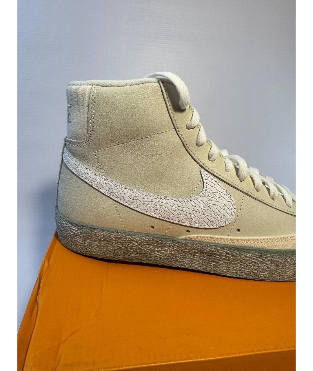 NIKE Бежевые высокие кроссовки / кеды, фото 4