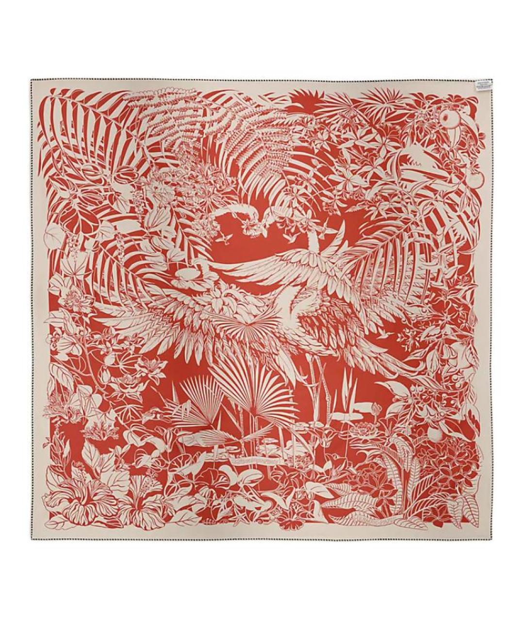 HERMES Мульти шелковый шарф, фото 2