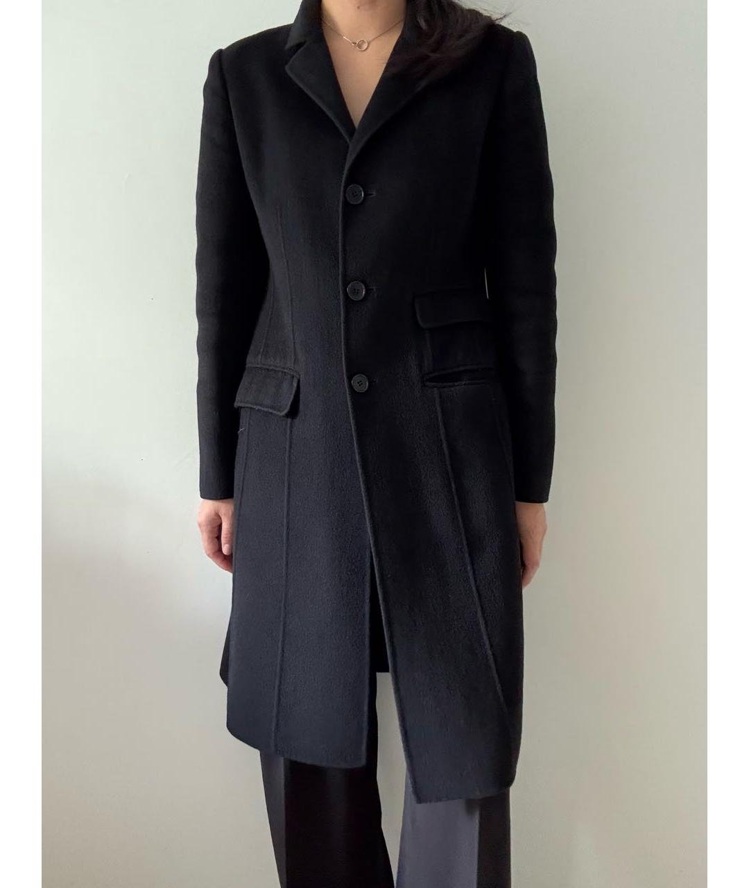 'S MAX MARA Темно-синее шерстяное пальто, фото 8