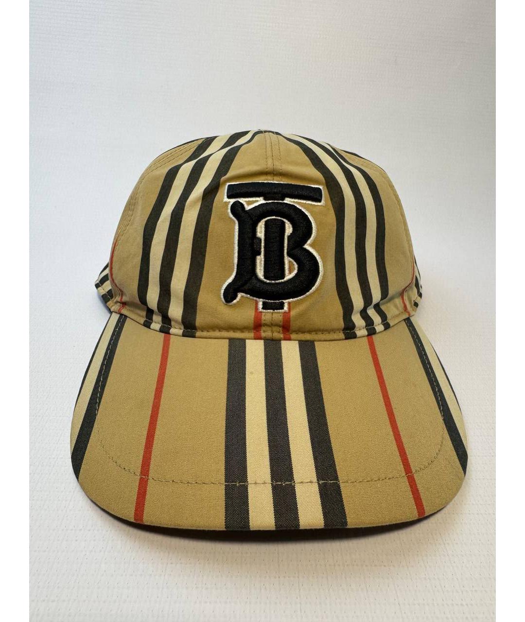 BURBERRY Бежевая хлопковая кепка/бейсболка, фото 2