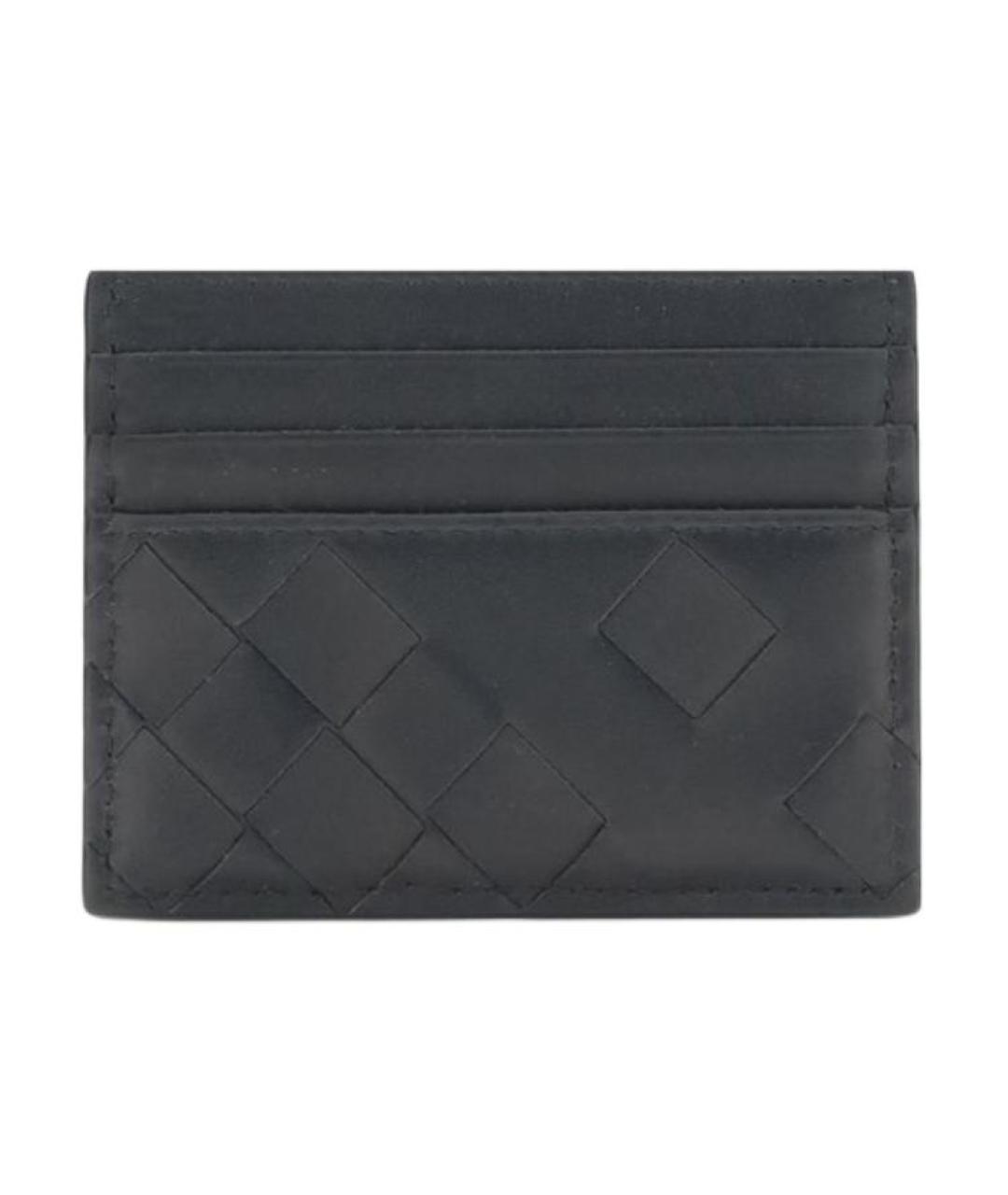BOTTEGA VENETA Черный кожаный кардхолдер, фото 1