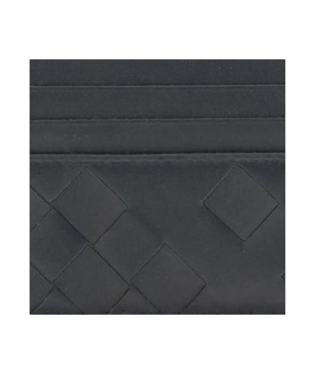 BOTTEGA VENETA Черный кожаный кардхолдер, фото 3