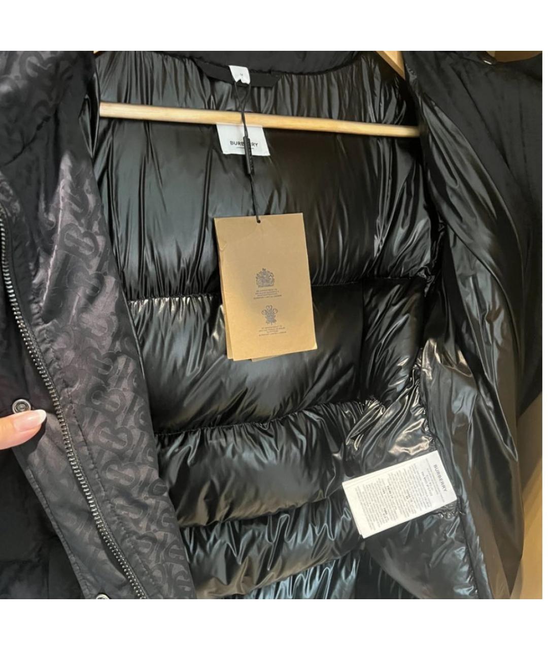 BURBERRY Черный пуховик, фото 7