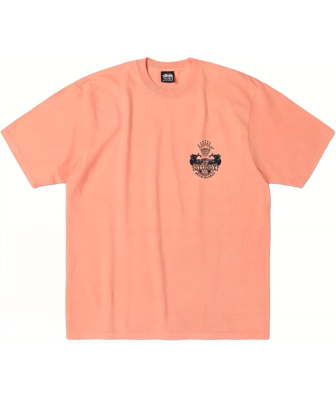 STUSSY Оранжевая футболка, фото 2