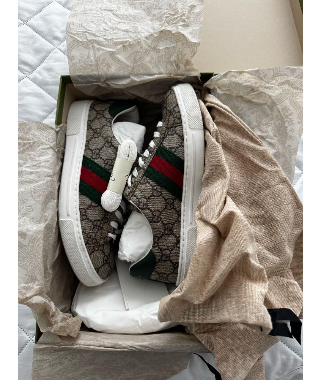 GUCCI Коричневые кроссовки, фото 4