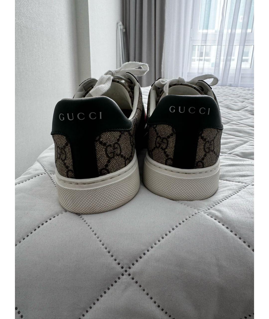 GUCCI Коричневые кроссовки, фото 5