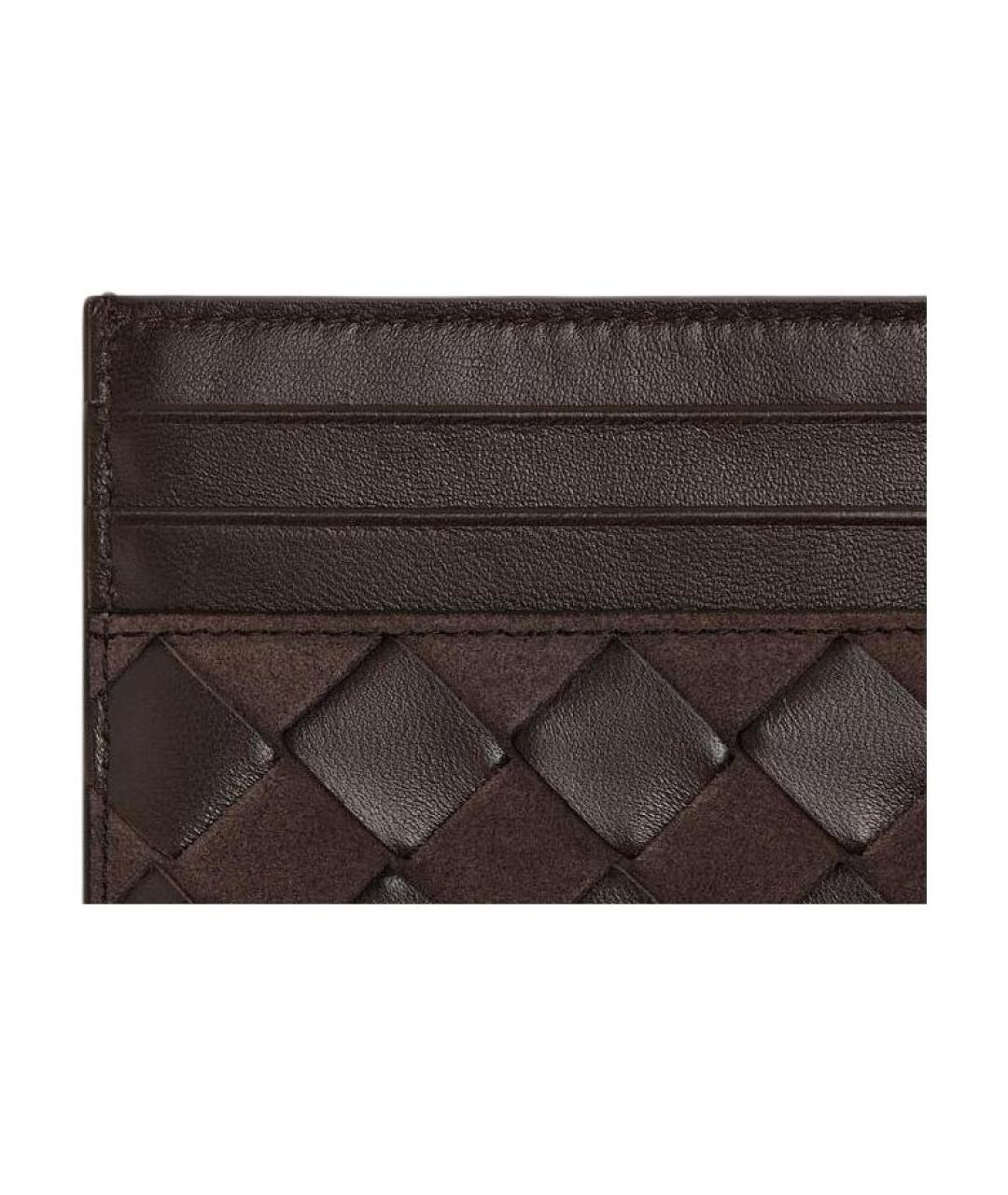BOTTEGA VENETA Коричневый кожаный кардхолдер, фото 3