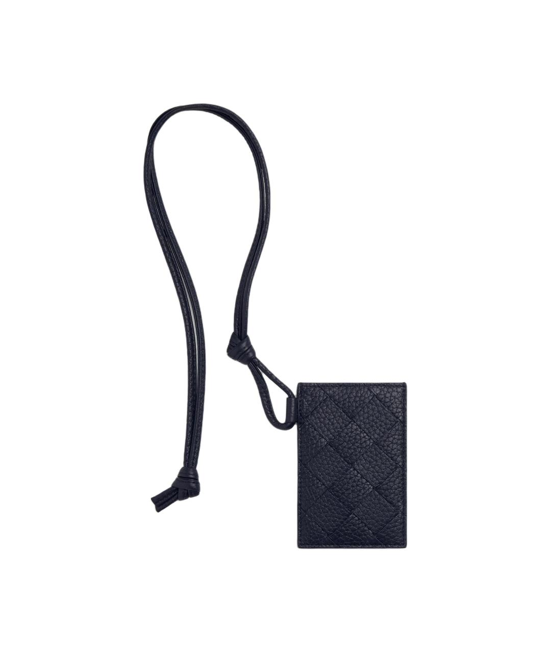 BOTTEGA VENETA Черный кожаный кардхолдер, фото 1