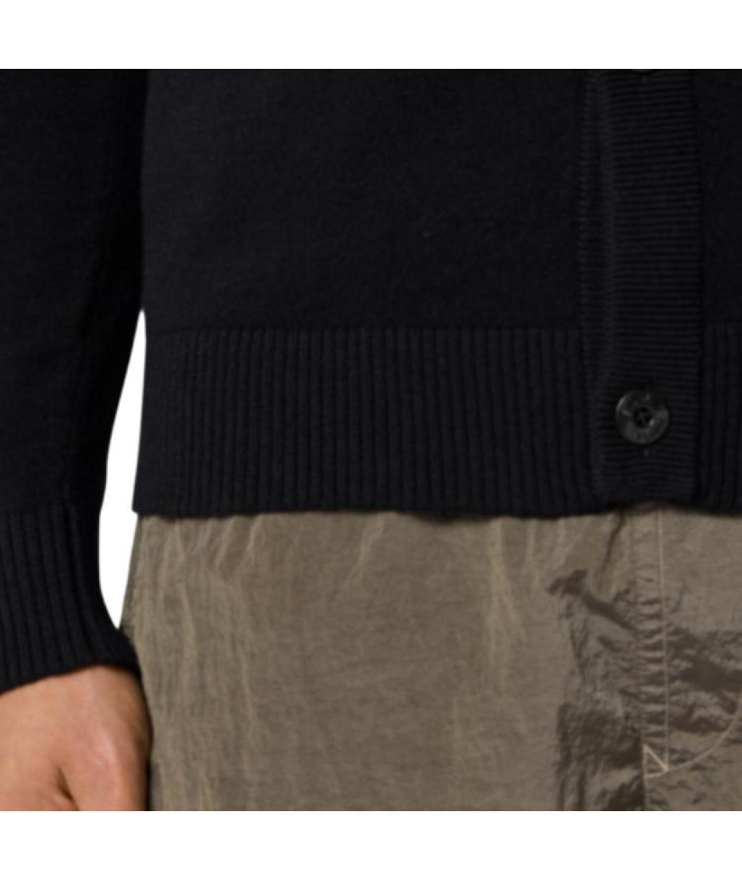 STONE ISLAND Черный шерстяной джемпер / свитер, фото 5