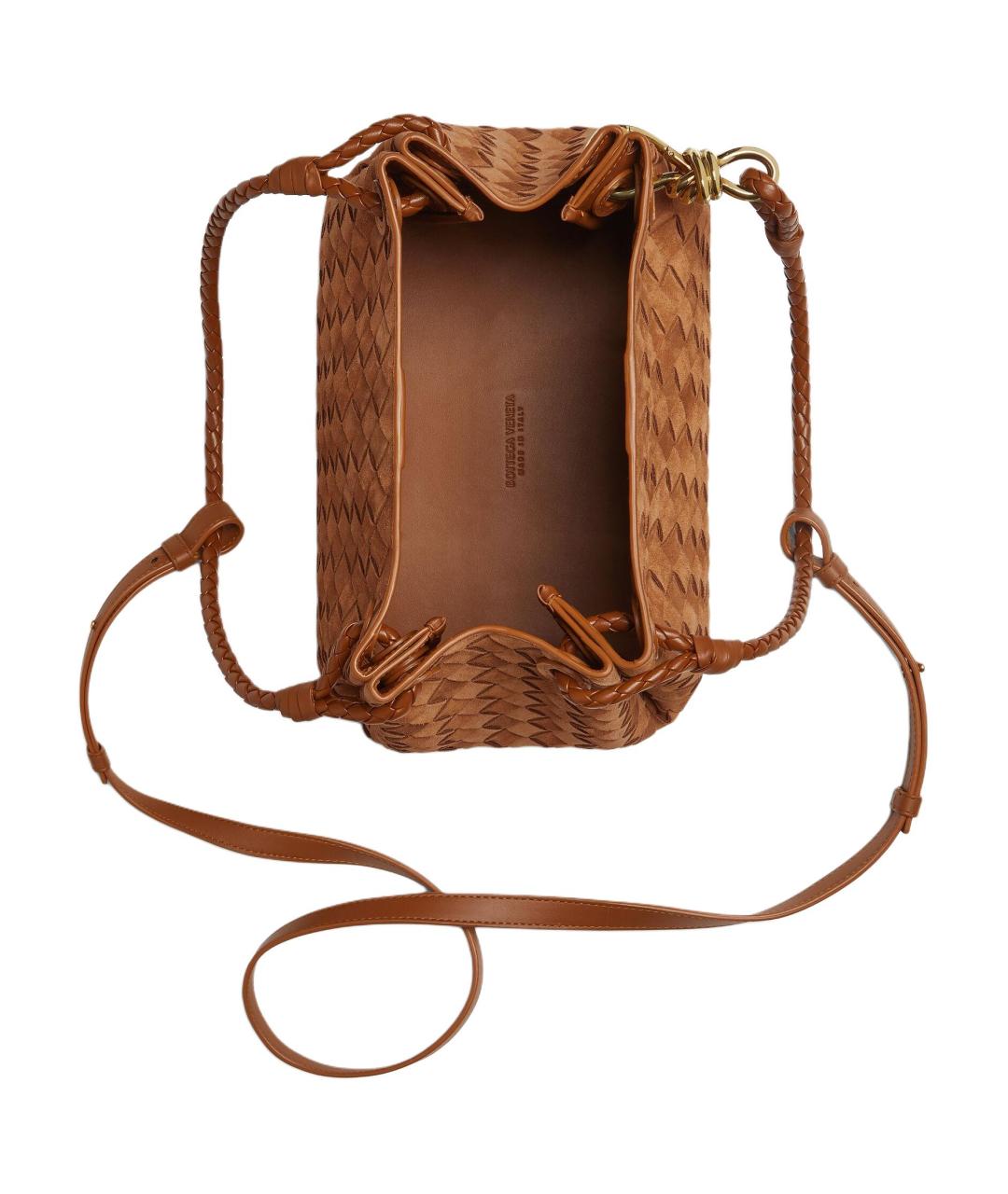 BOTTEGA VENETA Коричневая сумка через плечо, фото 4