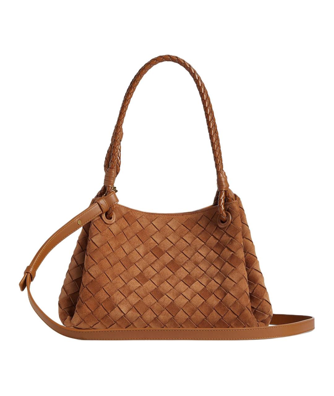 BOTTEGA VENETA Коричневая сумка через плечо, фото 3