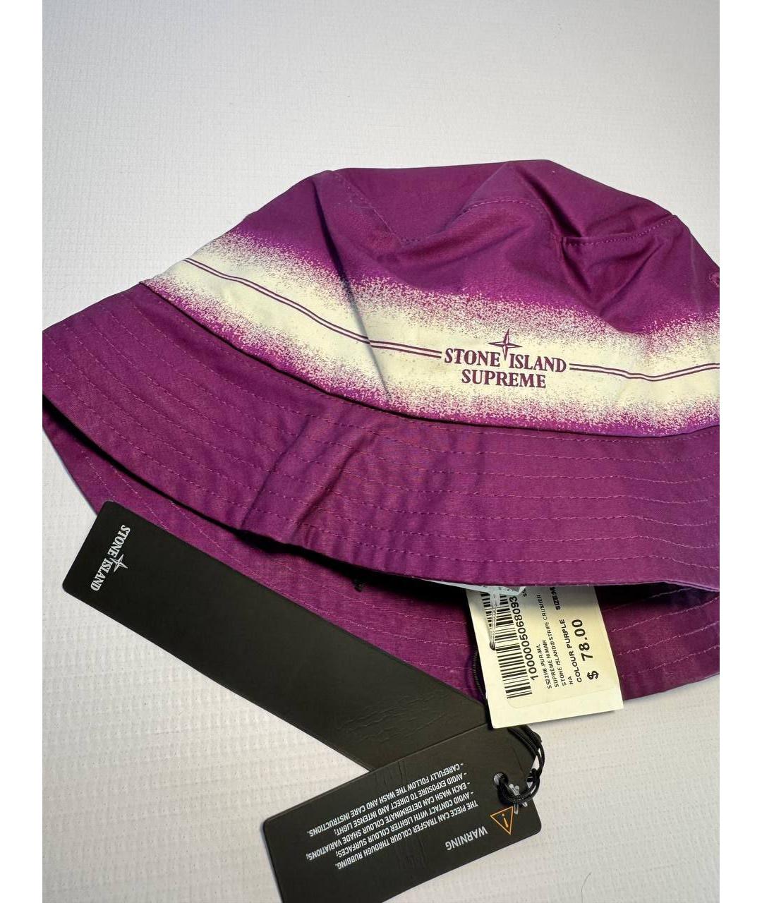 STONE ISLAND Фиолетовая хлопковая кепка/бейсболка, фото 2