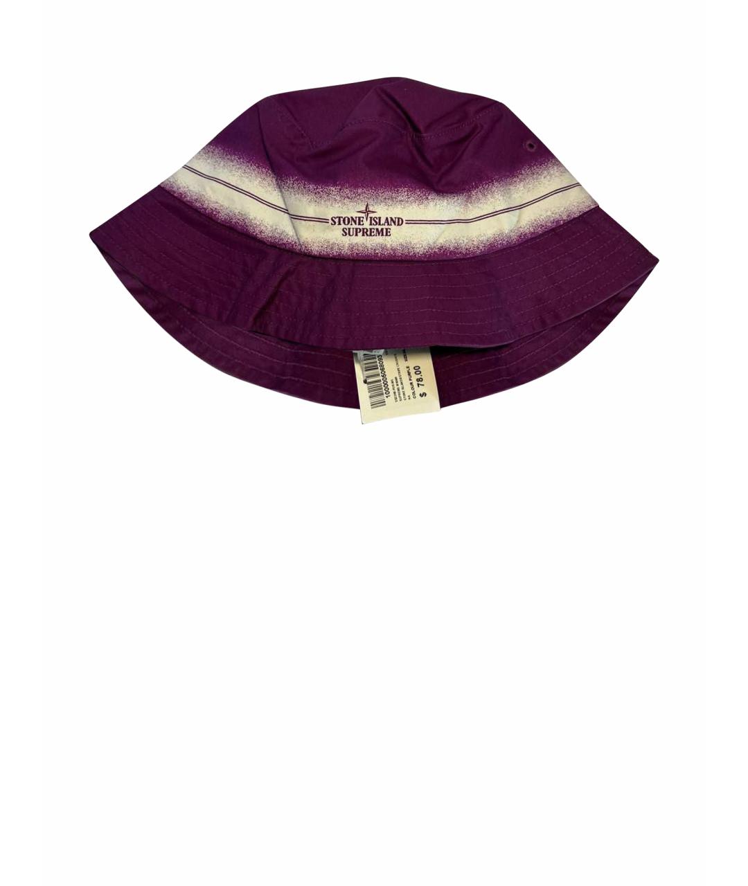 STONE ISLAND Фиолетовая хлопковая кепка/бейсболка, фото 1