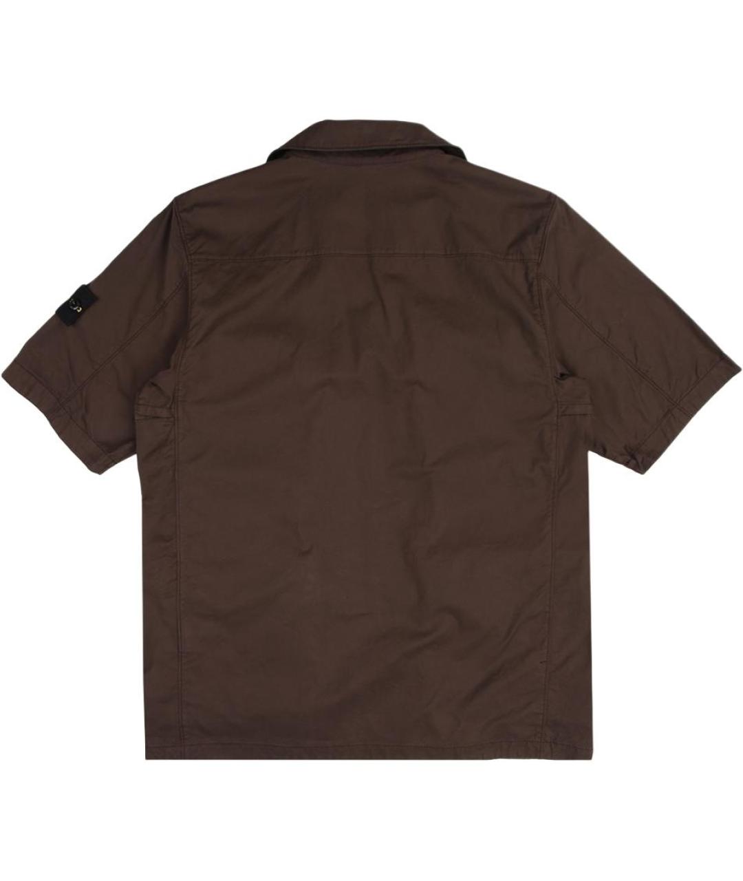 STONE ISLAND Коричневая кэжуал рубашка, фото 2