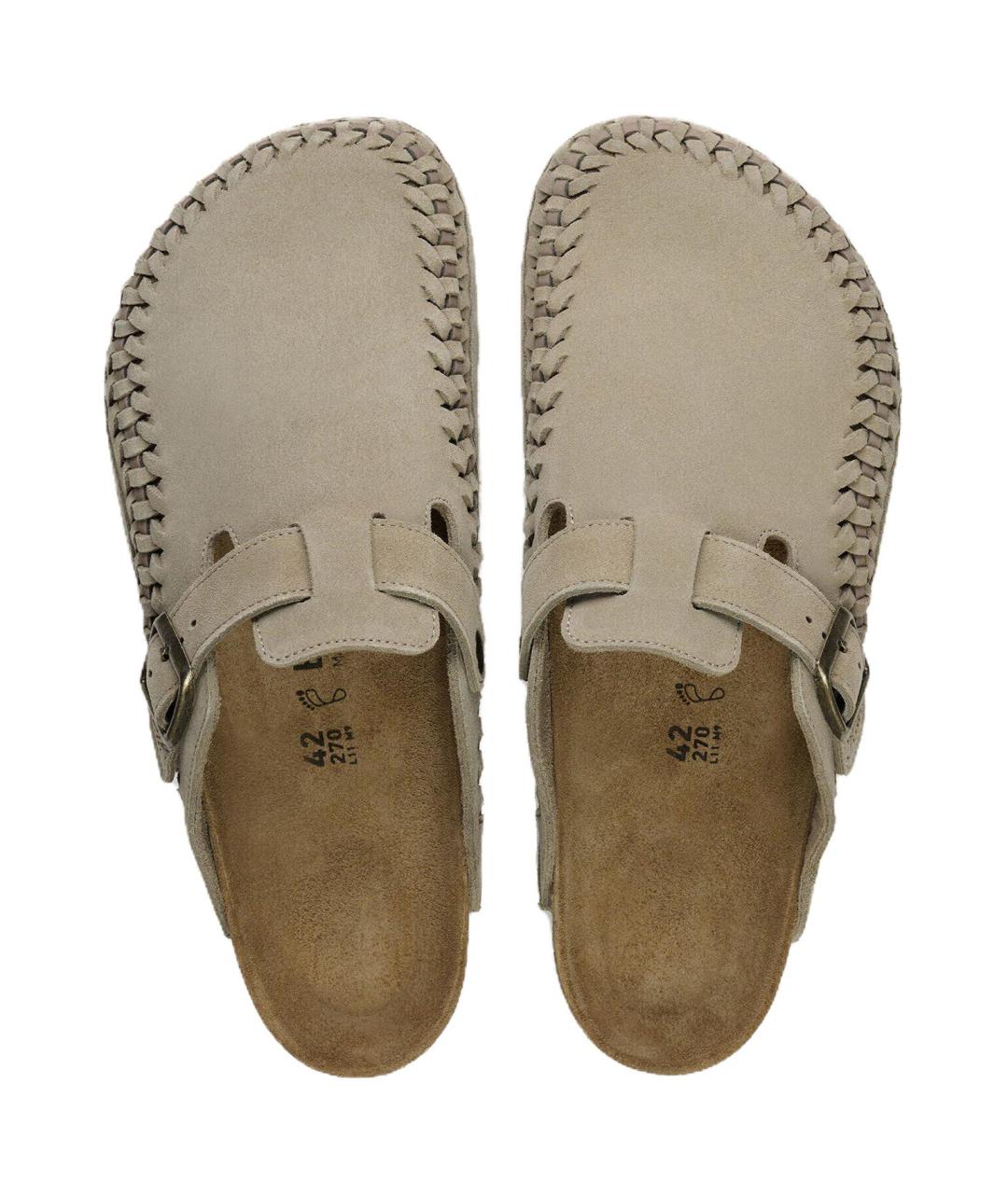 BIRKENSTOCK Коричневые замшевые слипоны, фото 3