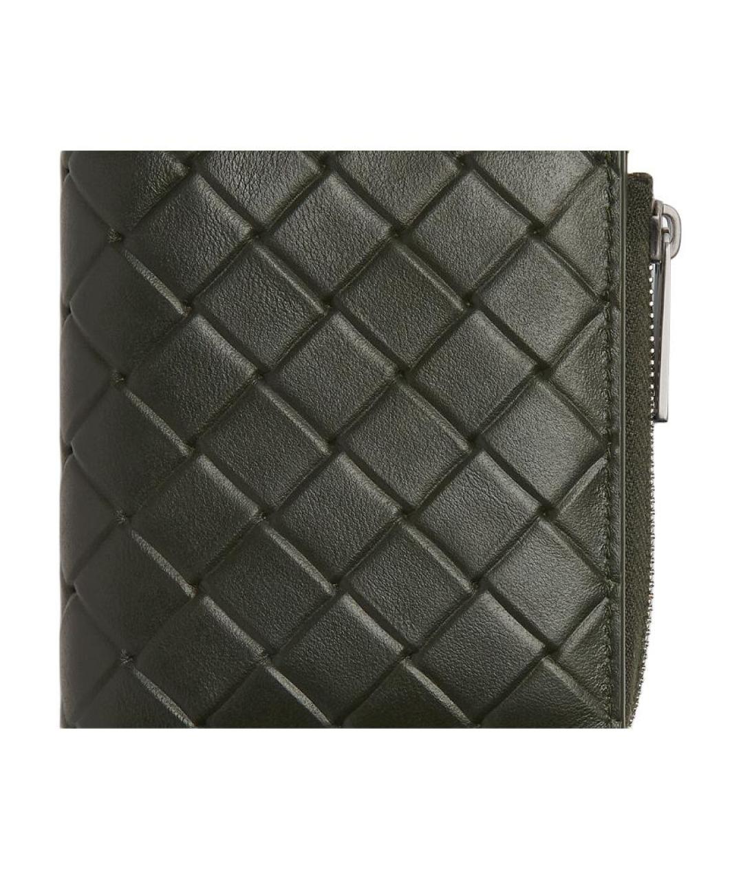 BOTTEGA VENETA Черный кожаный кошелек, фото 5