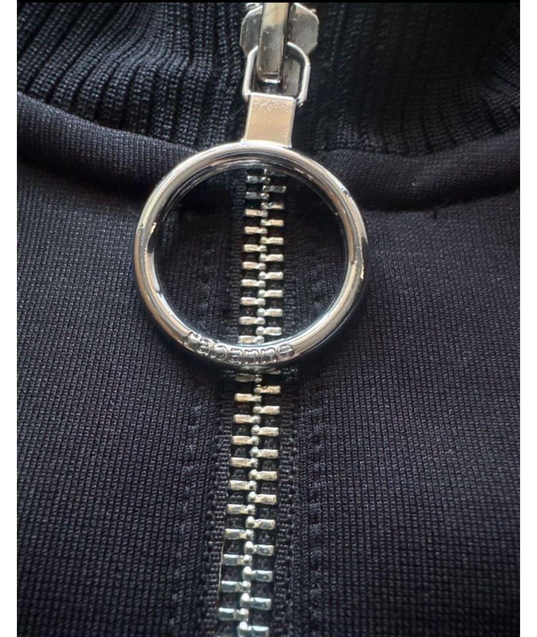 PACO RABANNE Черная полиэстеровая куртка, фото 4