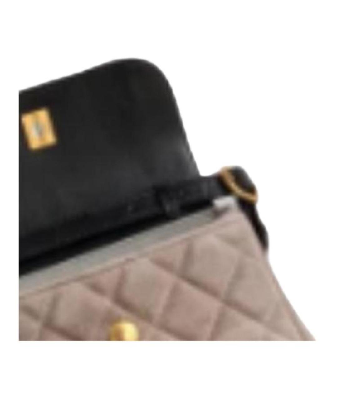 CHANEL Черная кожаная сумка через плечо, фото 3