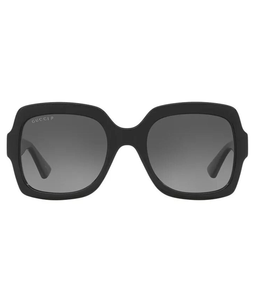 GUCCI Черные пластиковые солнцезащитные очки, фото 1