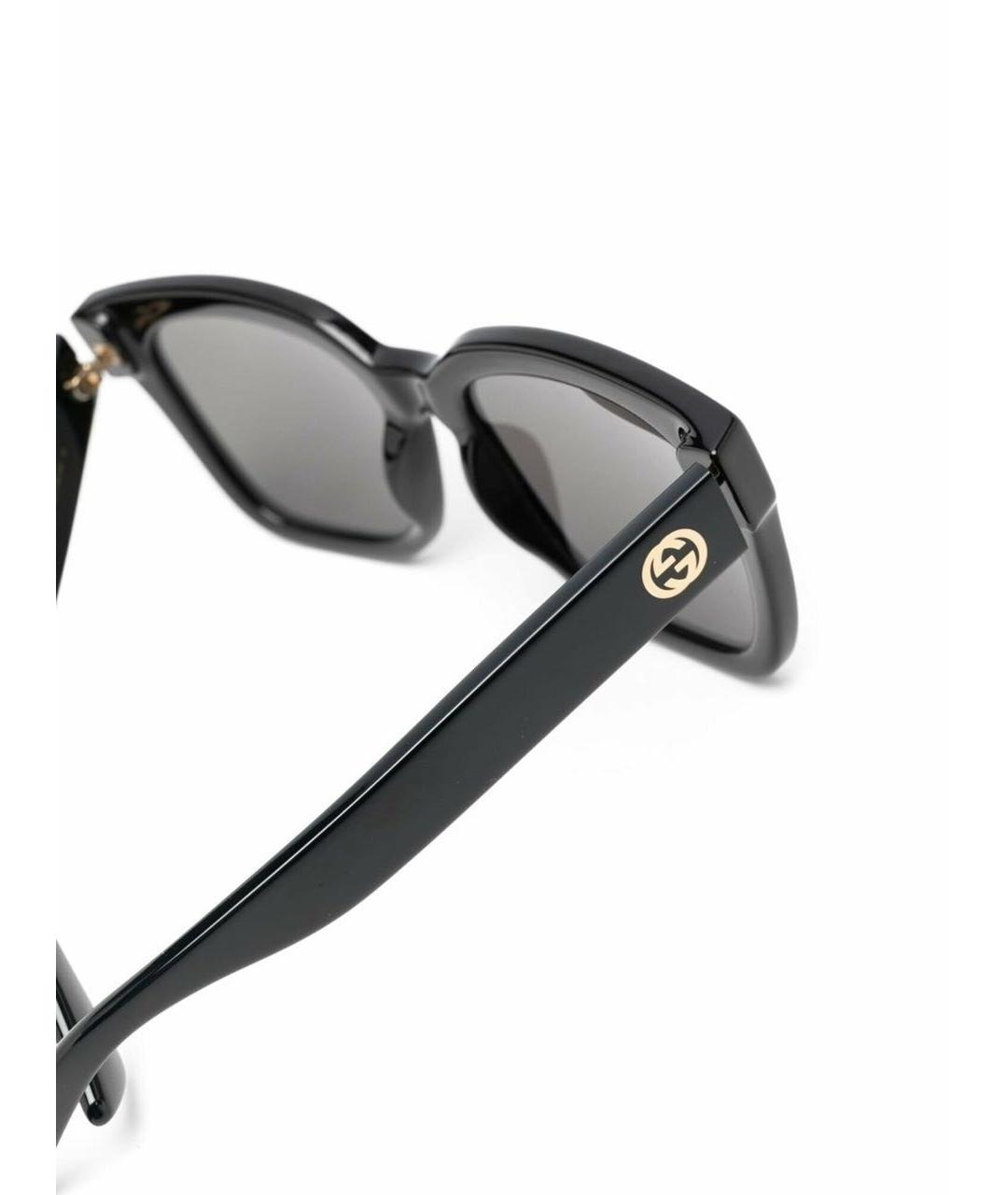 GUCCI Черные пластиковые солнцезащитные очки, фото 3