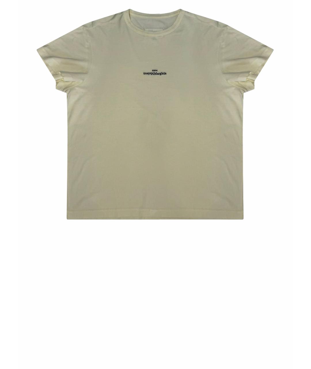 MAISON MARGIELA Белая хлопковая футболка, фото 1
