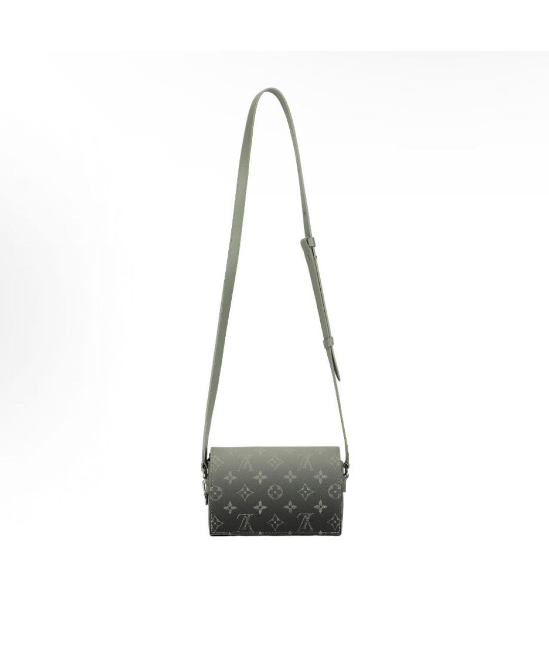 LOUIS VUITTON Зеленая кожаная сумка на плечо, фото 3