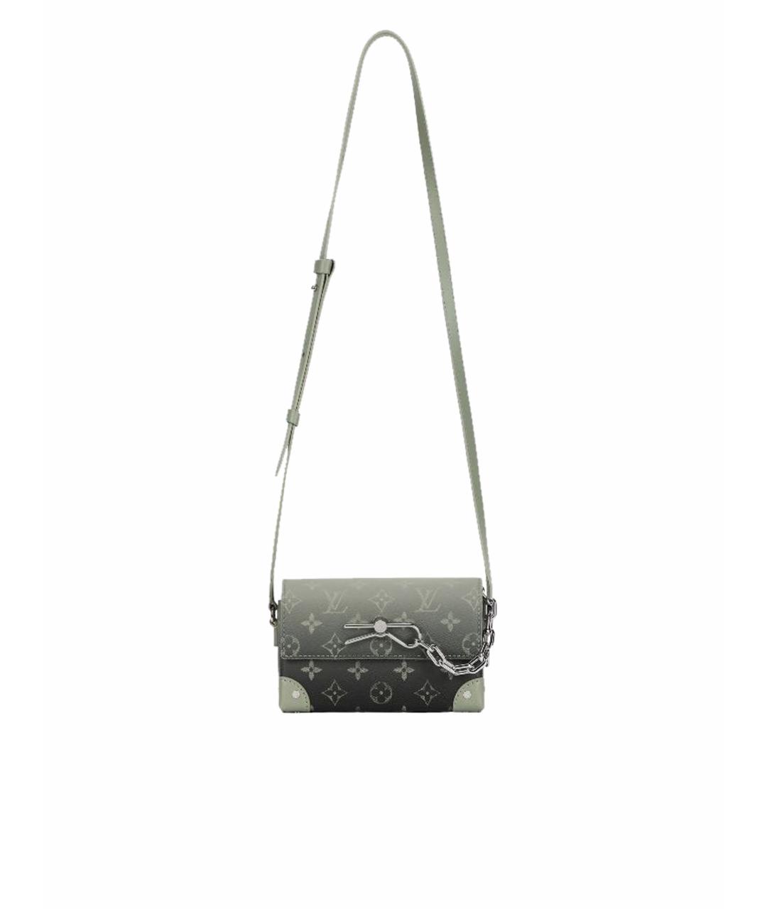 LOUIS VUITTON Зеленая кожаная сумка на плечо, фото 1