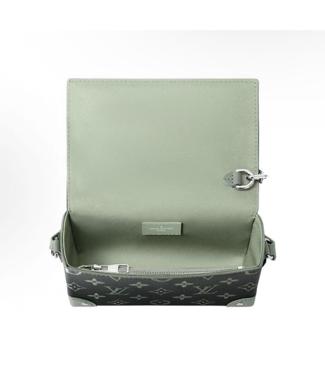 LOUIS VUITTON Зеленая кожаная сумка на плечо, фото 6