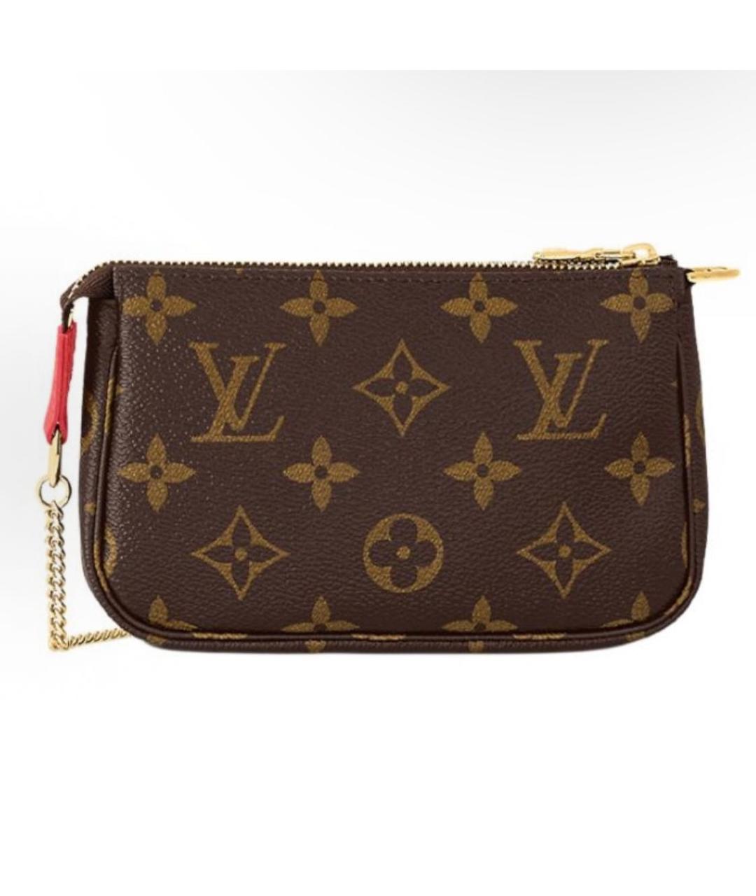 LOUIS VUITTON Коричневая кожаная сумка через плечо, фото 3