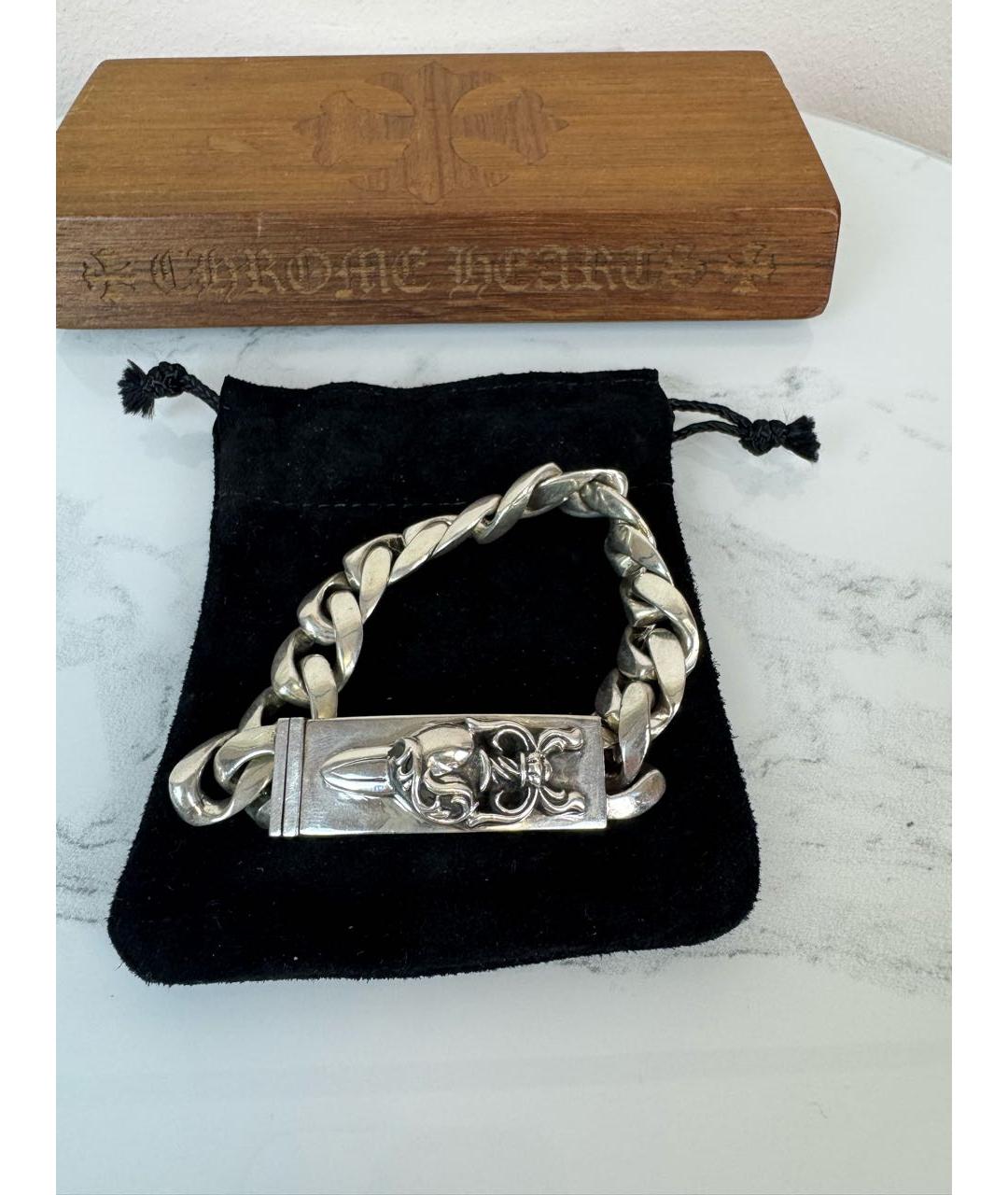CHROME HEARTS Серебрянный серебряный браслет, фото 3