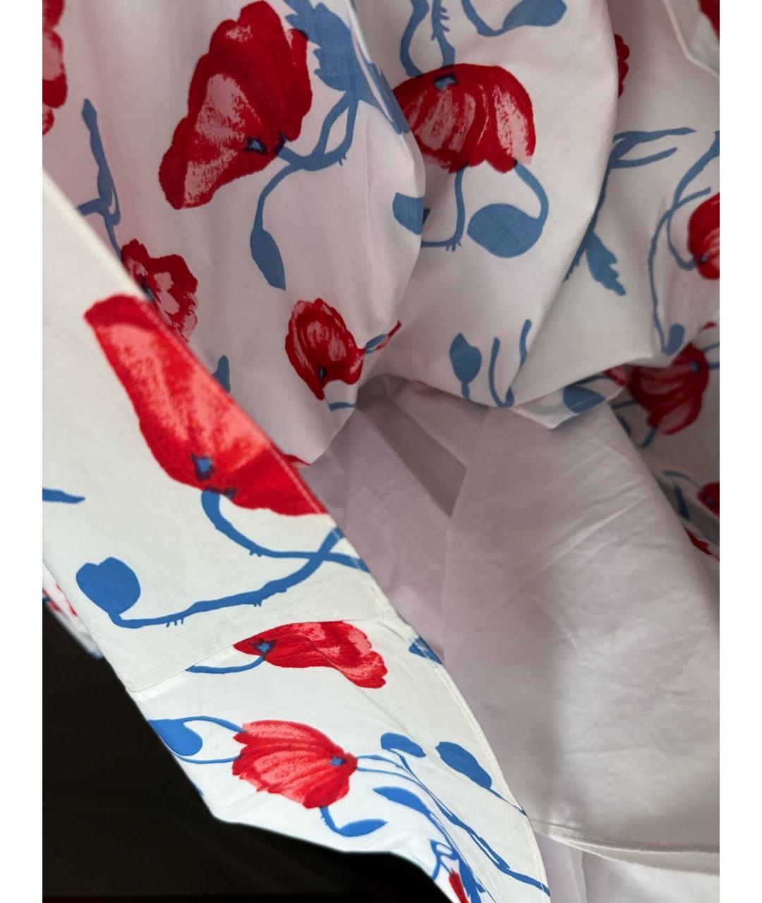 OSCAR DE LA RENTA Мульти хлопковое повседневное платье, фото 5