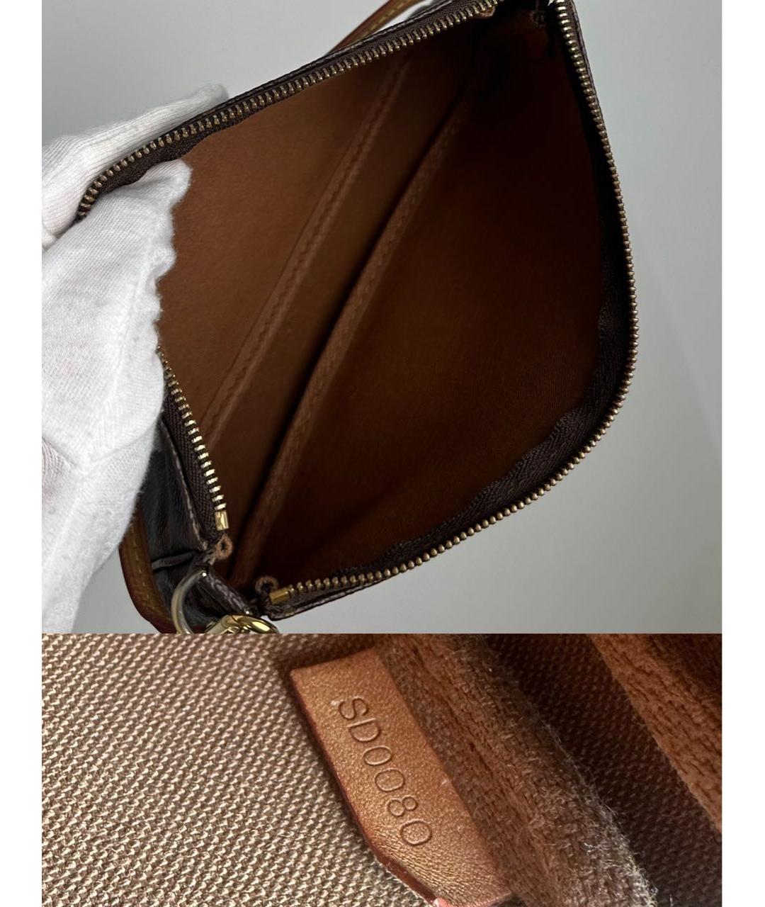 LOUIS VUITTON Коричневая сумка с короткими ручками, фото 7