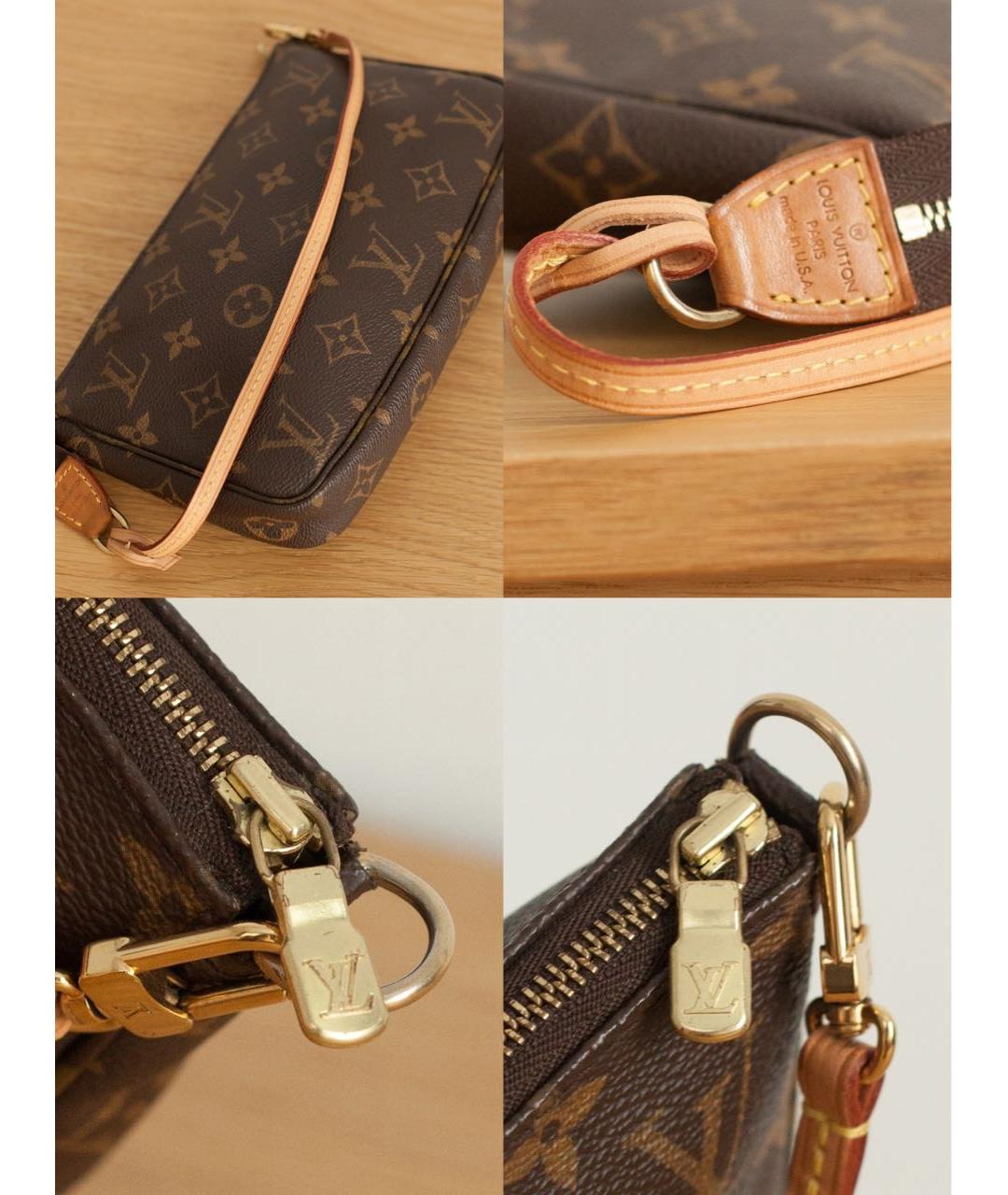 LOUIS VUITTON Коричневая сумка с короткими ручками, фото 6